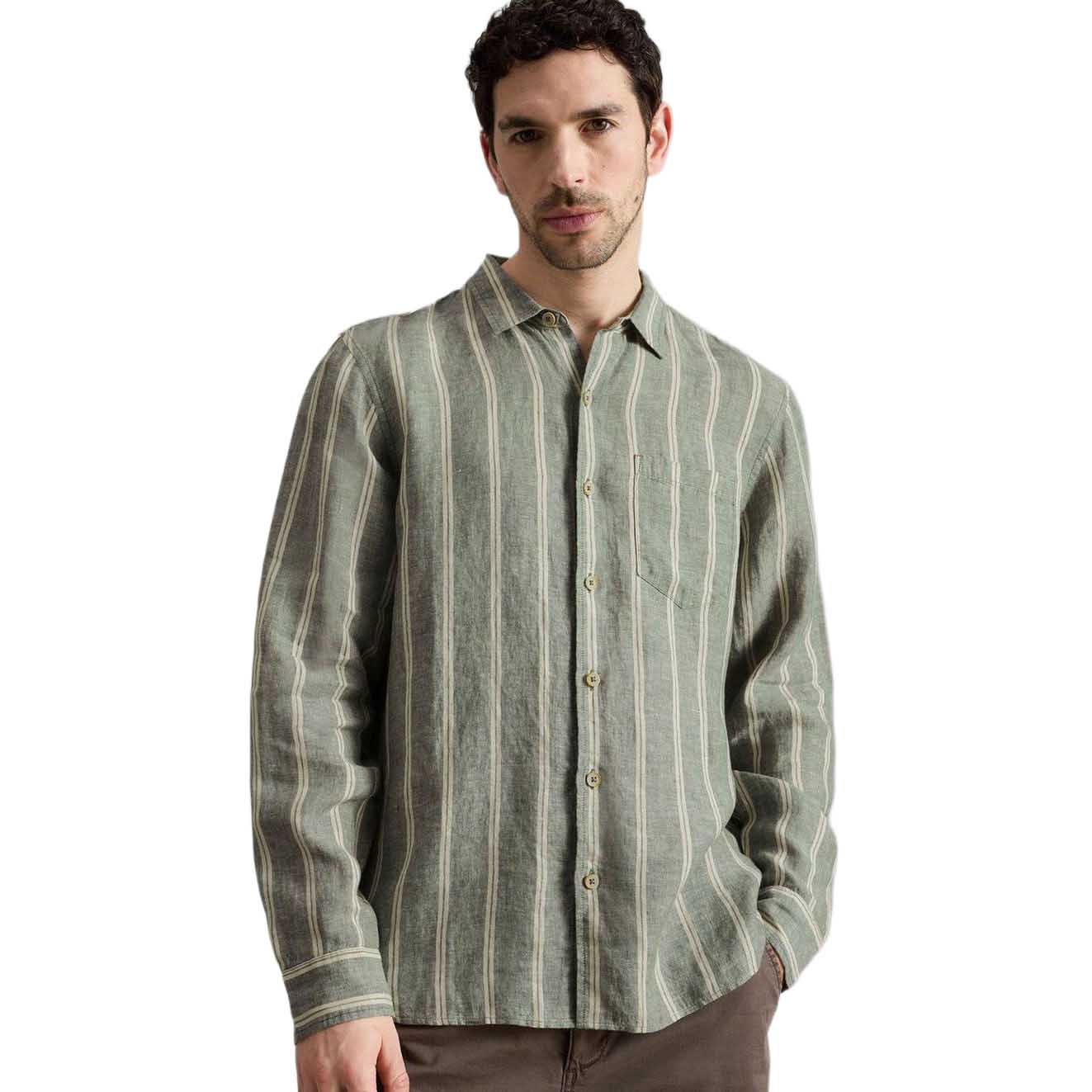 White Stuff Keswick Stripe L/S Linen Shirt